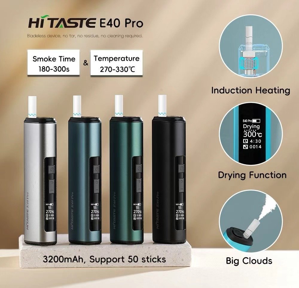 2026新款上市 HITASTE E40 Pro 加熱煙主機 高效能感應加熱煙機 TEREA煙彈專用